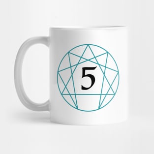 Enneagram Five - The Investigator (Number Only) Mug